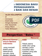 Bahasa Indonesia Baku