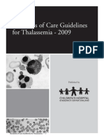 Standards of Care Thalassemia 2009