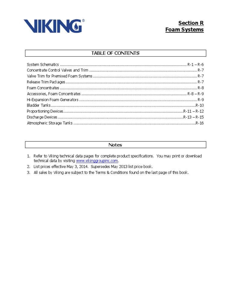Foam Systems Pdf Valve Pressure Measurement