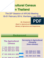 Agriculture Thailand Census