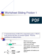 Solved Examples Sliding Friction