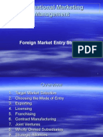 Intertnational Marketing Management_FOREIGN MARKET ENTRY STRATIGIES.ppt