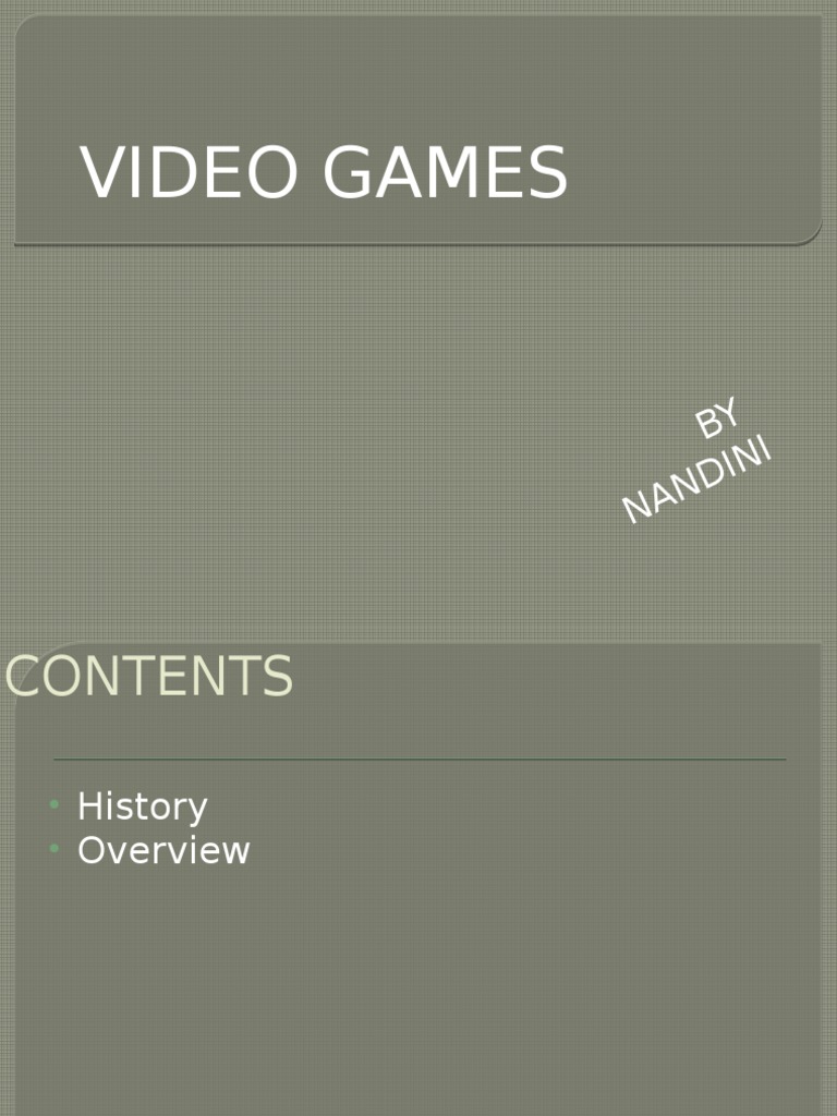 Video Games | PDF