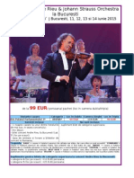 Concerte Andre Rieu La Bucuresti 11, 12, 13 Si 14 Iunie 2015 (Pachet Standard)