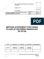 Method Statement for Fixing Plugs at PS 50