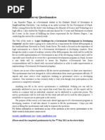 Download e-Government Survey Questionnaire by John Constantine SN260097505 doc pdf