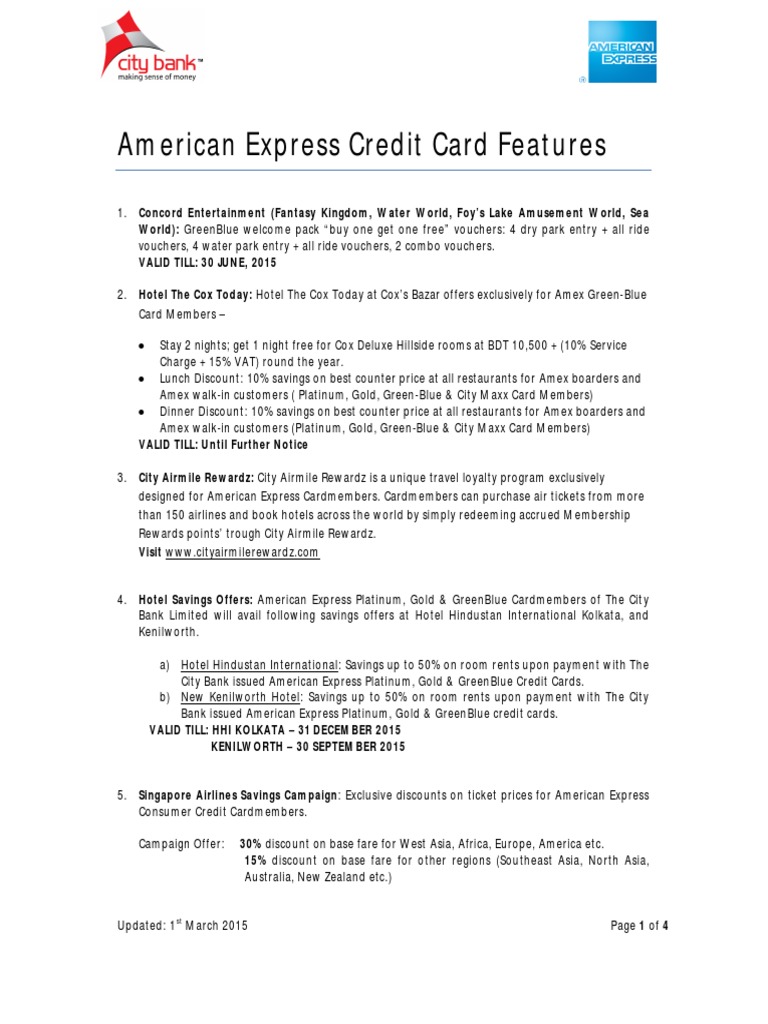 Amex Credit Card Features | American Express | Credit Card