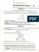 10th Mathematics Sa-1 Sample Paper - 3 PDF