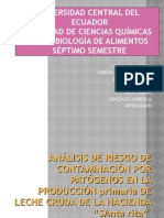 Presentacion ANALISIS DE RIESGOS DE PATOGENOS EN PROCESO DE LECHE CRUDA