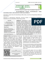 Green Synthesis of Plant-Mediated Silver Nanoparticles