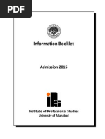 Allahabad University IPS Information Brochure