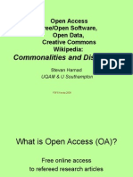 Open Access Free/Open Software, Open Data, Creative Commons Wikipedia