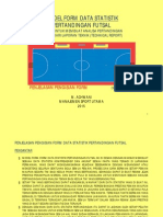 Penjelasan Tentang Contoh Pengisian Form Data Statistik Pertandingan Futsal
