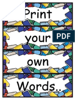 Your Own Words.. Print