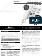 Manual LR 3500 Video Porteiro