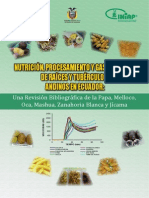 Nutrición, Procesamiento y Gastronomía de Raíces y Tubérculos Andinos en Ecuador