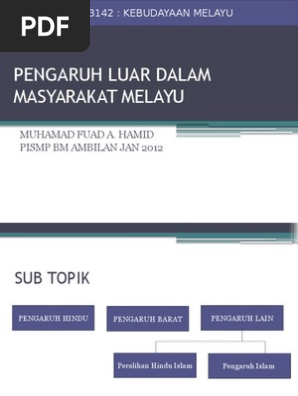 Kebudayaan Melayu Pdf
