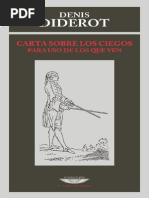 Carta Sobre Los Ciegos Para Uso de Los Que Ven - Diderot, Denis