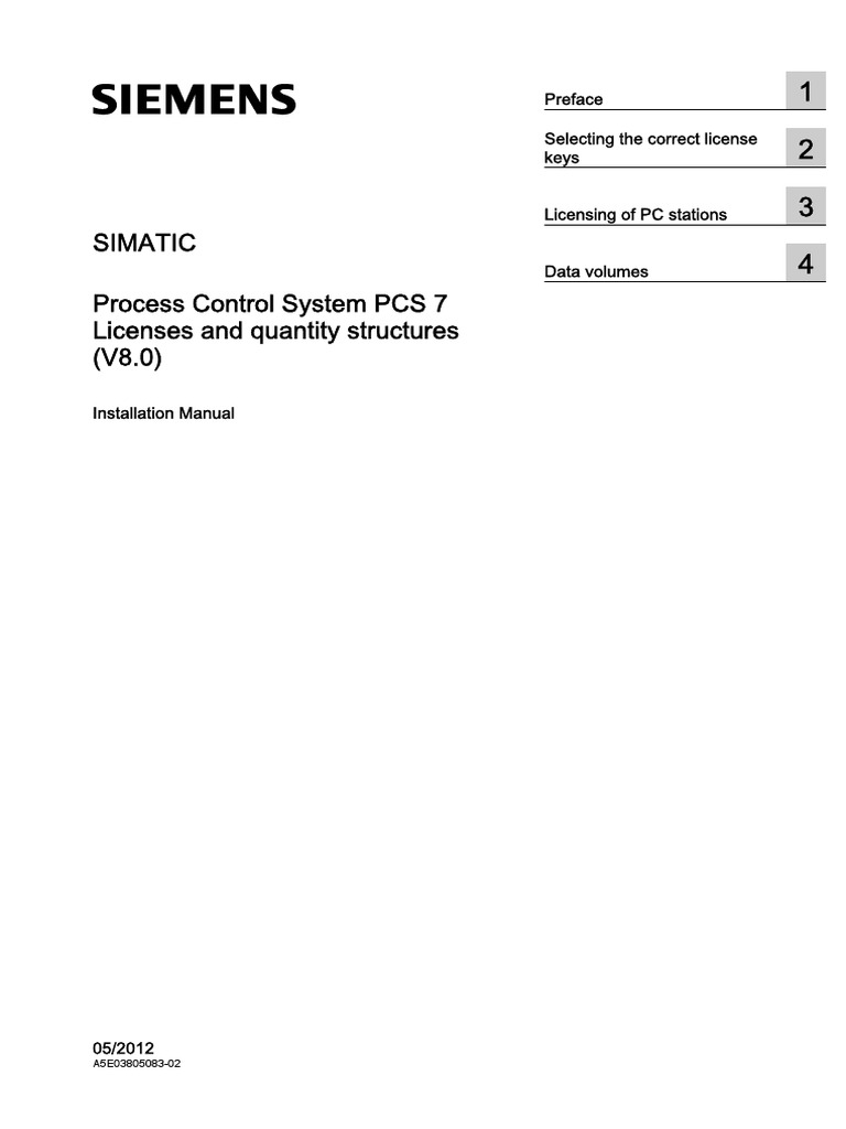 PCS7 License PDF Operating System Personal Computers