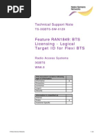 TS-3GBTS-SW-0120 Feature RAN1849 BTS Licensing - Logical Target ID For Flexi BTS