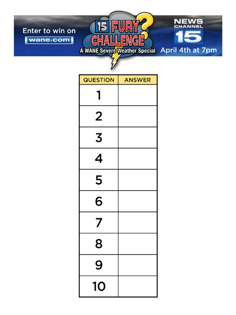 15 Fury Scoresheet | PDF