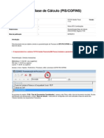 Parametrizar Base de Cálculo PIS/COFINS