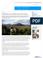 Indonesia Eyes Volcano-Powered Energy