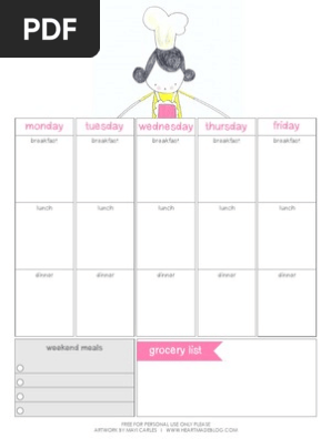 Weekly Meal Planner 