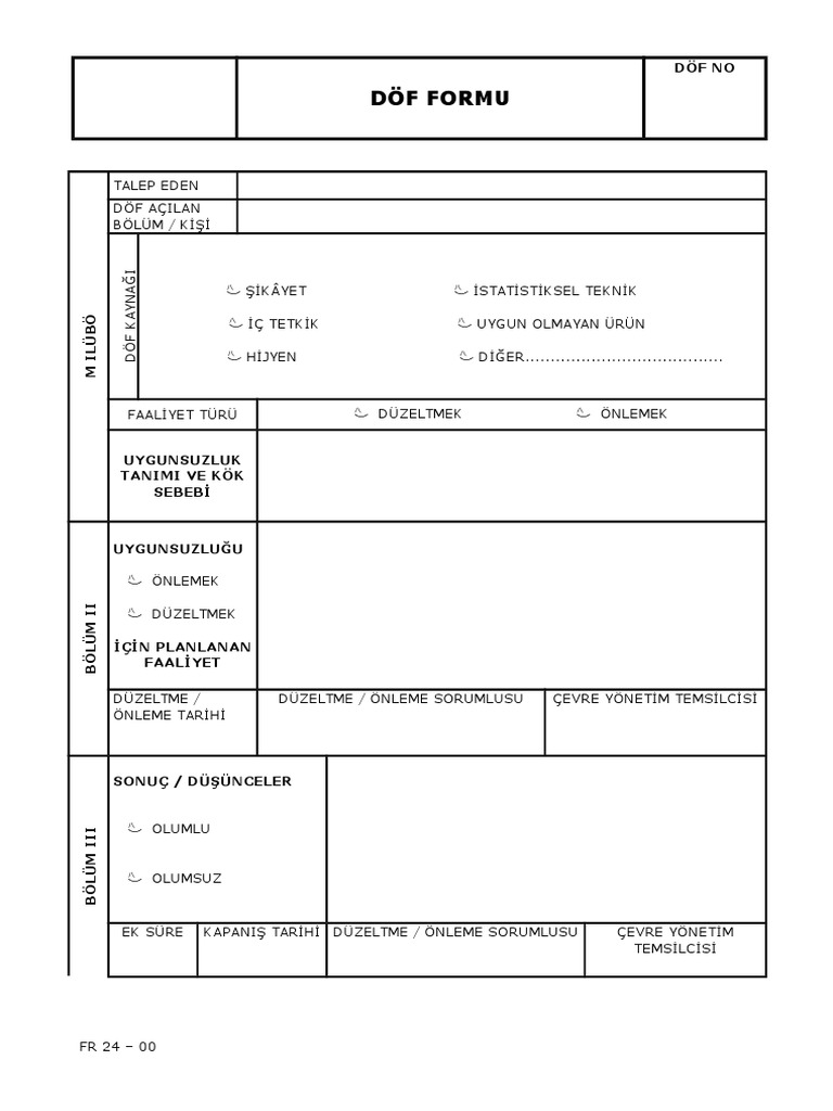 FR 24 Döf Formu | PDF