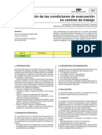 Evaluación de Las Condiciones de Evacuación en Centros de Trabajo