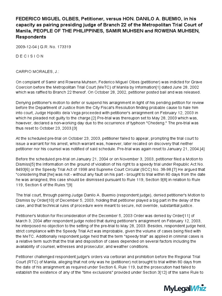 Speedy Trial Act Compliance in Grave Coercion Case PDF Continuance Speedy Trial Act