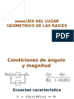 Analisis Del Lugar Geometrico de Las Raices