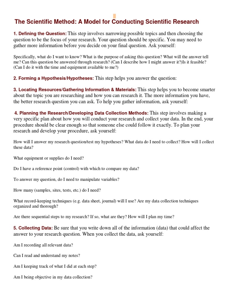 The Scientific Method Pdf Hypothesis Scientific Method