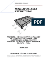 Memoria cálculo estructural I-E Nuestra Señora del Perpetuo Socorro Piura