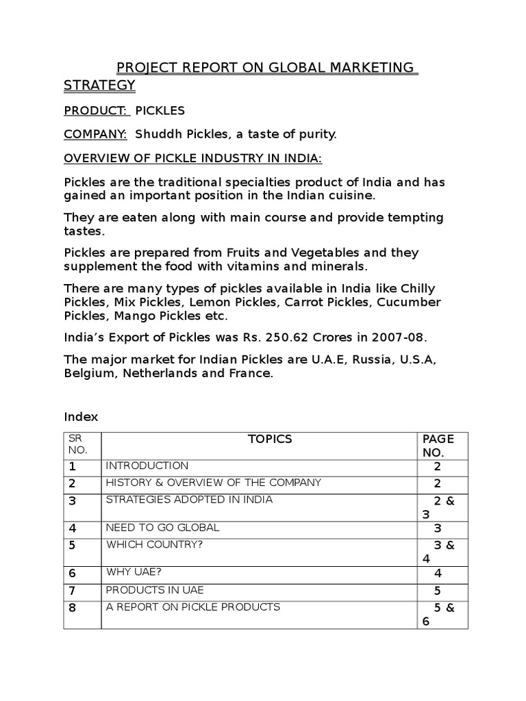 Pickle PDF United Arab Emirates Pickling