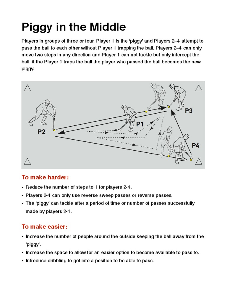 Piggy in the Middle To make harder Ball Games Team Sports