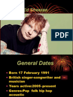 Ed Sheeran Presentation