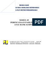 Modul 05 Perencanaan Fasilitas 3R Atau Bank Sampah