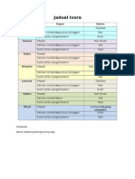 Jadual Rumah