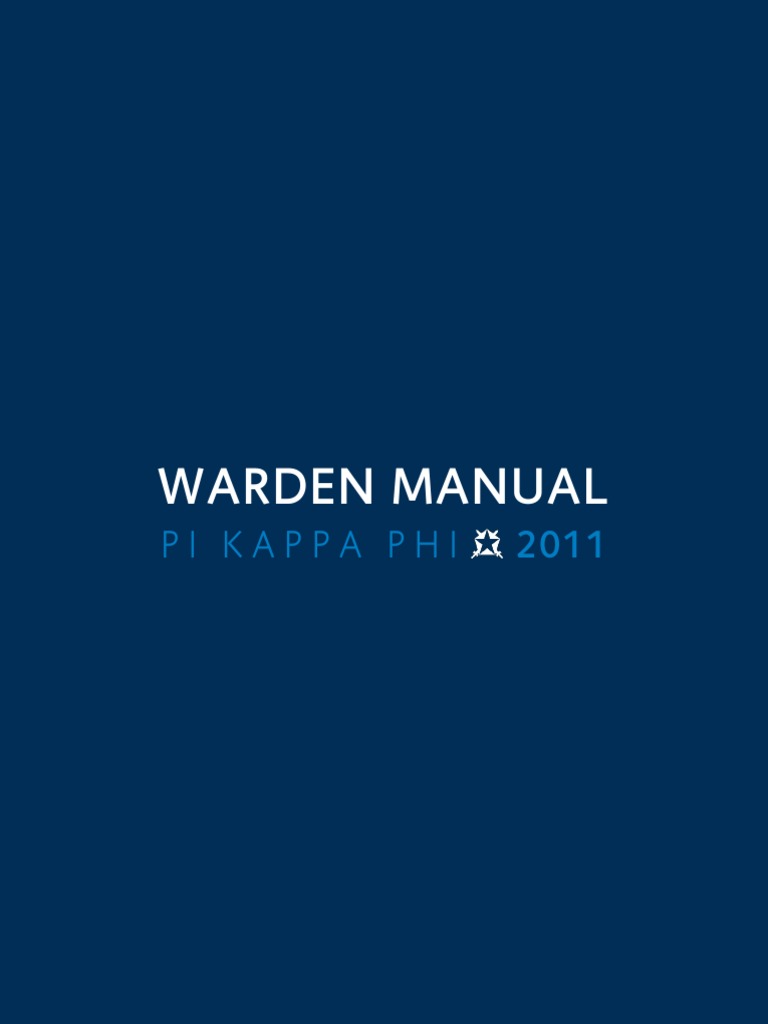 Warden Manual 2011 PDF Fraternities And Sororities Student Societies