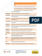 Financial Functions: Function Description Accrint Accrintm Amordegrc