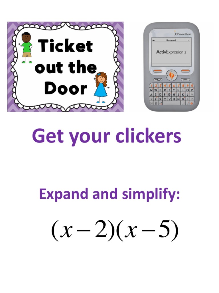 Clicker Questions for Math Practice | PDF