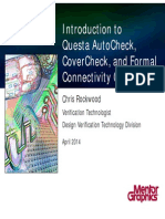 Introduction To Questa Autocheck Covercheck, and Formal Connectivity Checking PDF