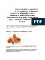 Estos 4 Alimentos Te Ayudarán A Purificar Tu Cuerpo de La Acumulación de Químicos