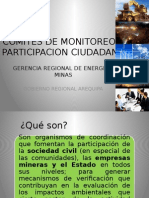 Gerencia Energía y Minas - Comités de Monitoreo y Parti. Ciudadana