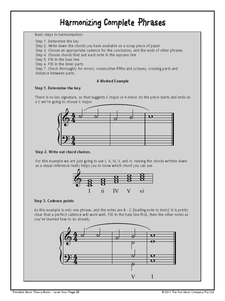 Level4 Sample03 Traditional Harmony Example Chord (Music) Harmony