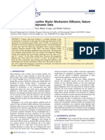 Dye Adsorption by Leather Waste: Mechanism Diffusion, Nature Studies, and Thermodynamic Data