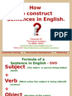 How To Construct Sentences