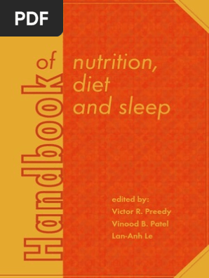 Handbook Of Nutrition Diet And Sleep Preedy Patel Pdf Sleep Wellness