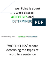 Grammar Lesson ADJECTIVES & DETERMINERS PDF